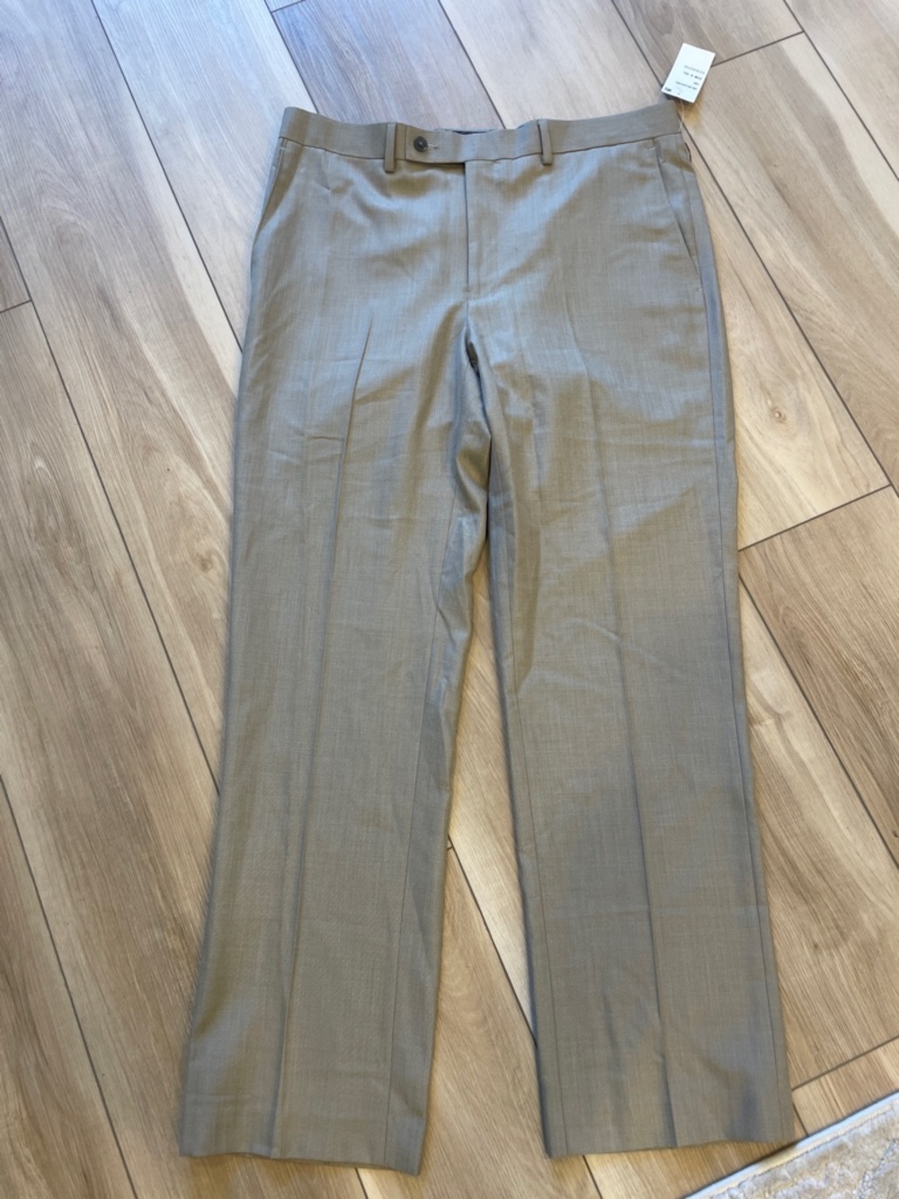 New Calvin Klein Classic Light Brown Dress Pants